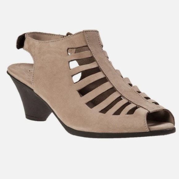 Arche Exor Grey Grigio Nubuck Comfort Wedge Sandal Women Size 6.5 $390 - Picture 2 of 5